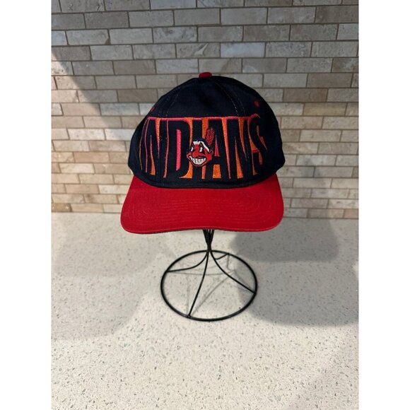 Vintage Cleveland Indians Starter Tri Power Snapback - Picture 1 of 7